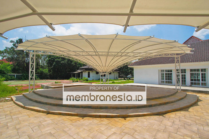 desain panggung tenda membrane