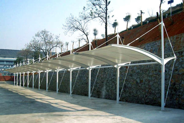 desain tenda membran canopy parkiran