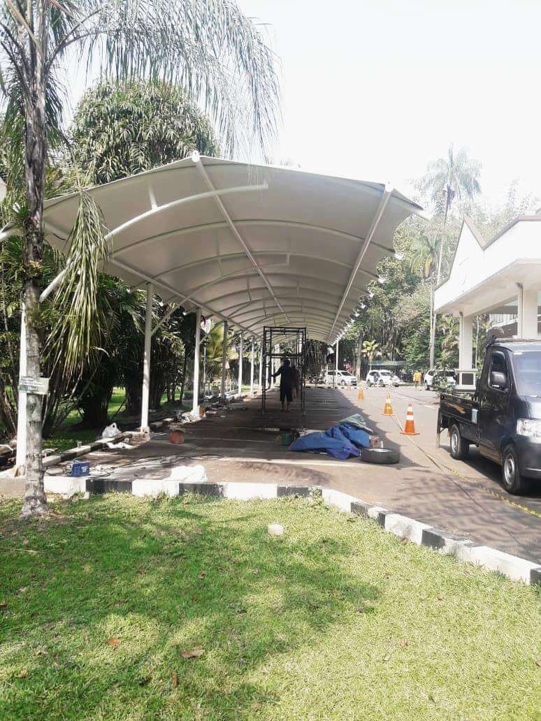 Kanopi Membran Parkiran Mobil / Motor 30 Desain Pilihan