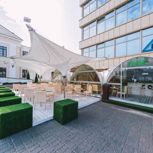 tenda kanopi tarik cafe