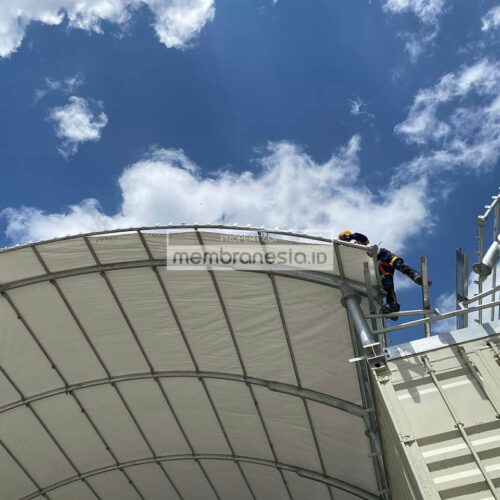 pemasangan membran kanopi